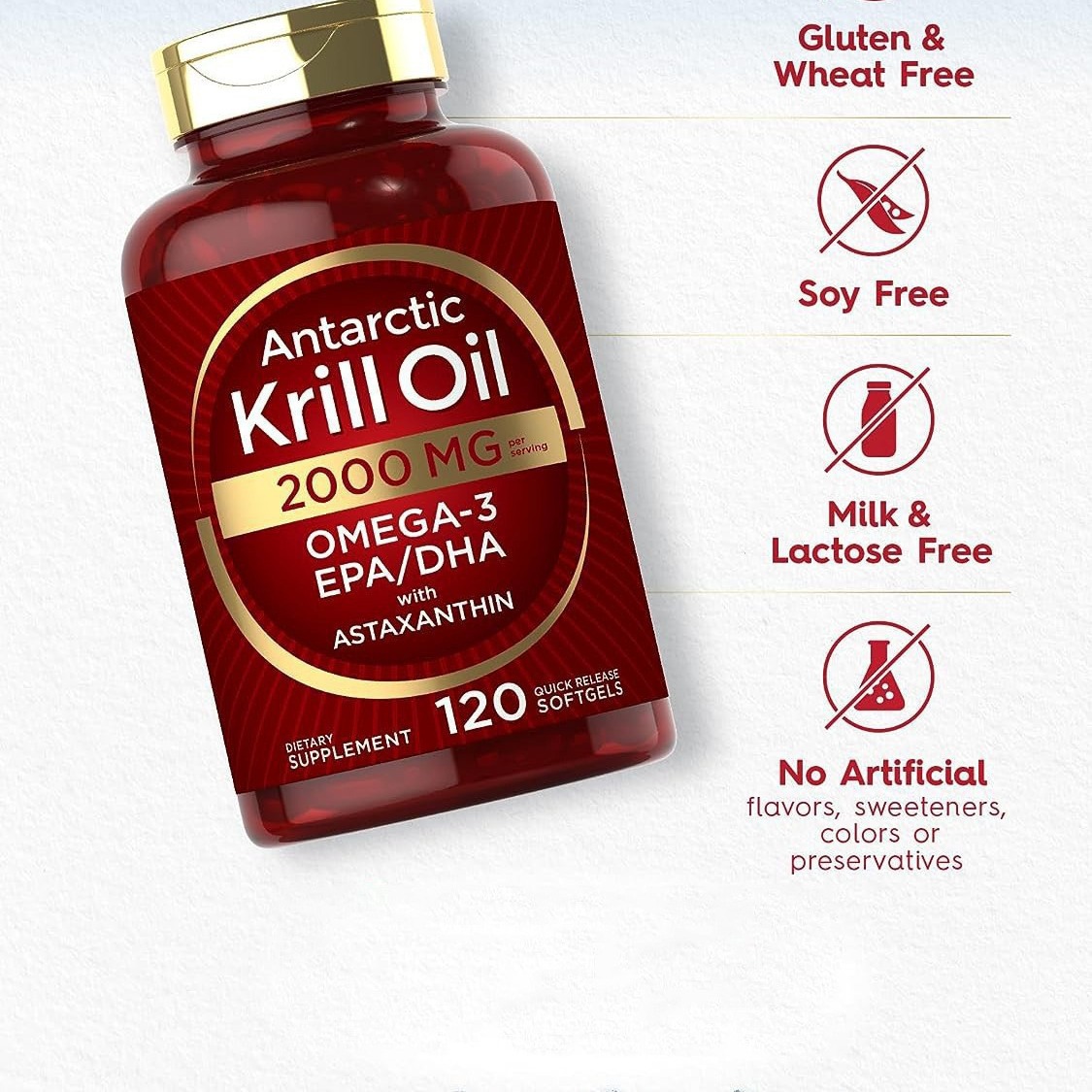 Krill oil soft capsules supple - đánh giá và giá Nutrition For Fitness